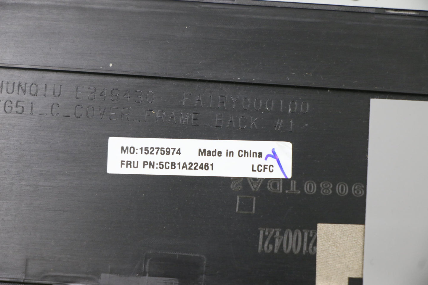 Lenovo Cover Upper Case Asm_Cze/Slkl8 - 5CB1A22461