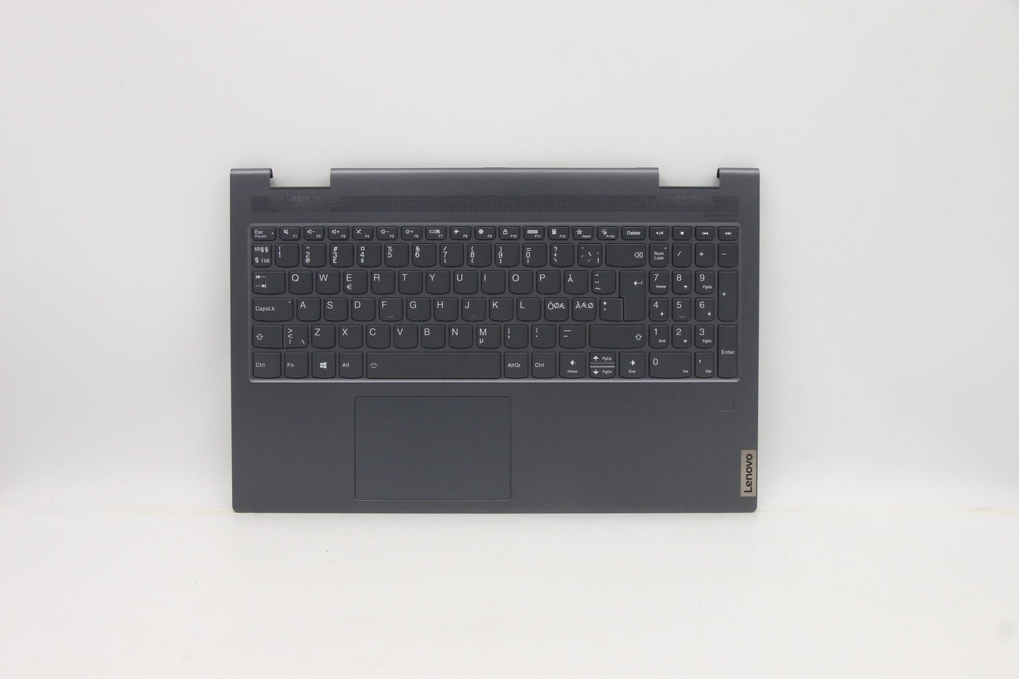 Lenovo C-Cover with Keyboard, Nordic Layout, Storm Grey - 5CB1A22476