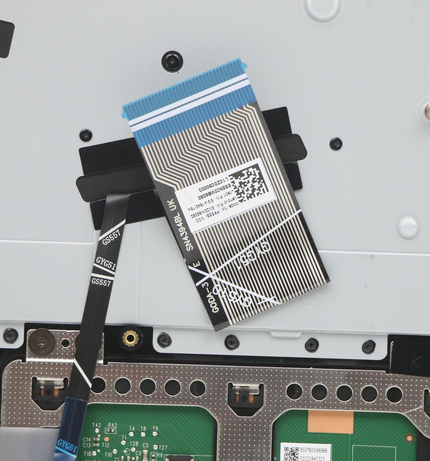 Lenovo C-Cover with Keyboard, Nordic Layout, Storm Grey - 5CB1A22476