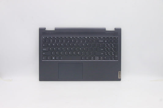 Lenovo Slate Grey Backlit Keyboard with C-Cover, USA English Layout - 5CB1A22487