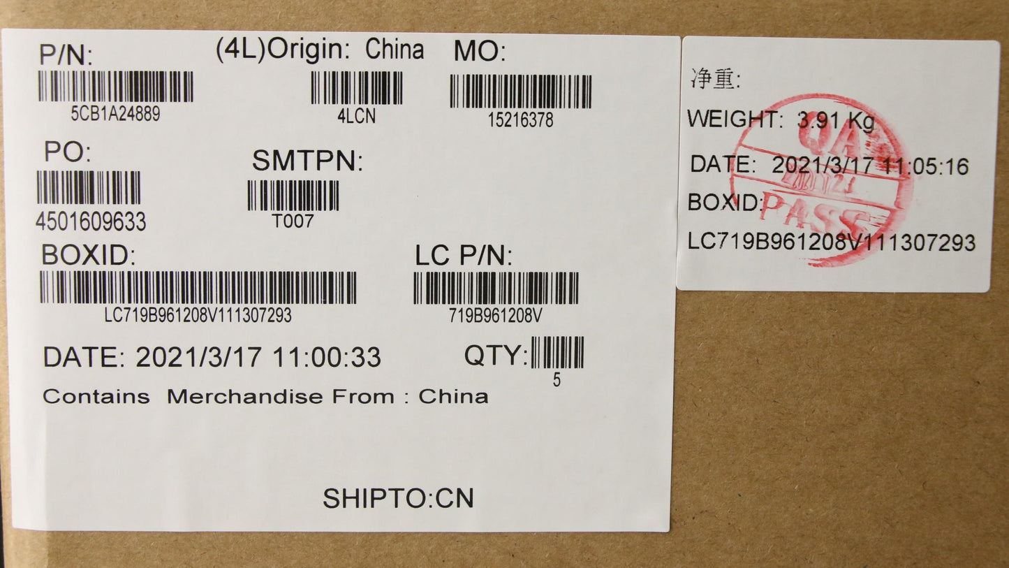 Lenovo Cover Uppercaseasmcze/Slkl81Yq - 5CB1A24889