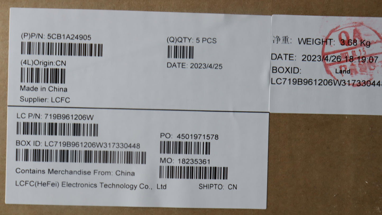 Lenovo Cover Upper Case Asm_Porl81Yqb - 5CB1A24905