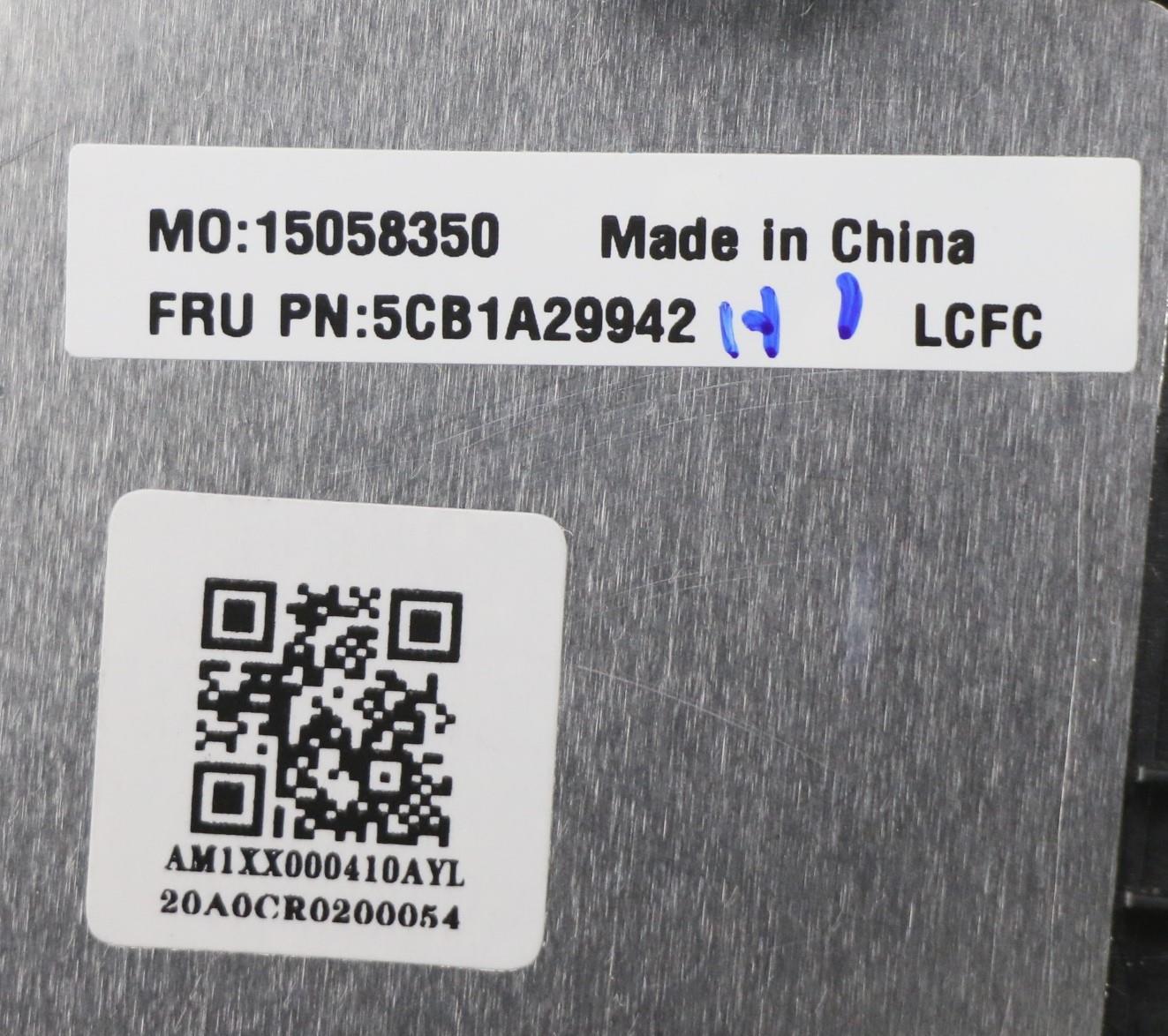 Lenovo C-Cover with USA English Keyboard, Platinum Grey, Backlit, Fingerprint Reader - 5CB1A29942