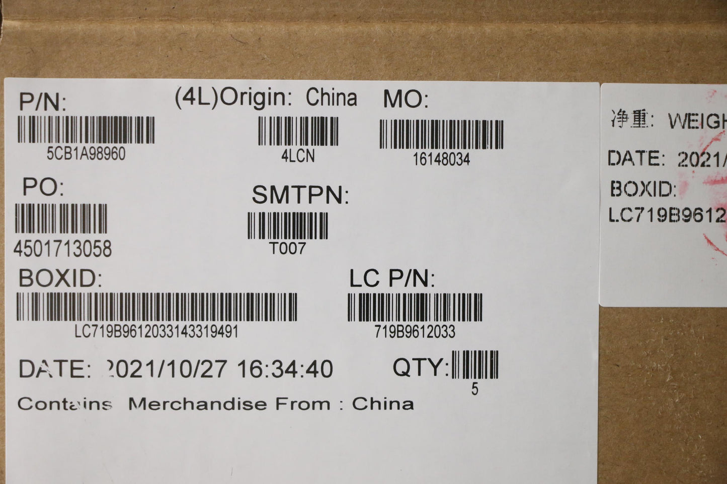 Lenovo Cover Upper Case Asm_Bell81Yqn - 5CB1A98960