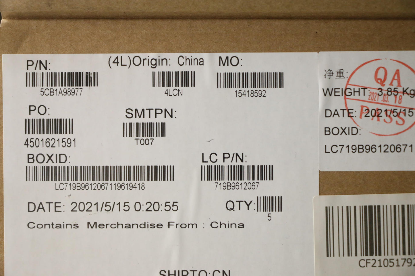 Lenovo Spanish LA Keyboard with Platinum Grey C-Cover, Non-Backlight - 5CB1A98977