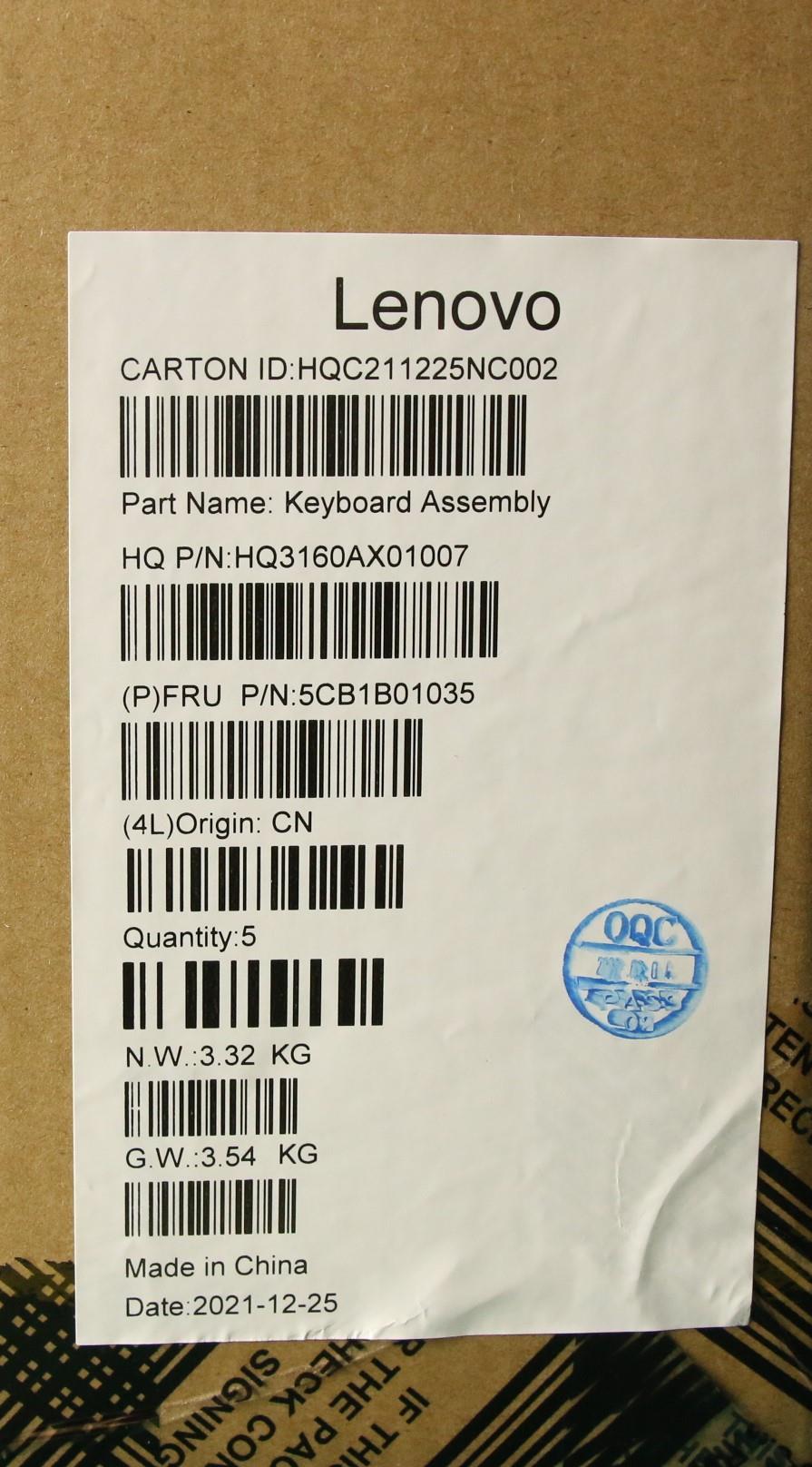 Lenovo Cover Upper Case Asm_Sws H 82C - 5CB1B01035