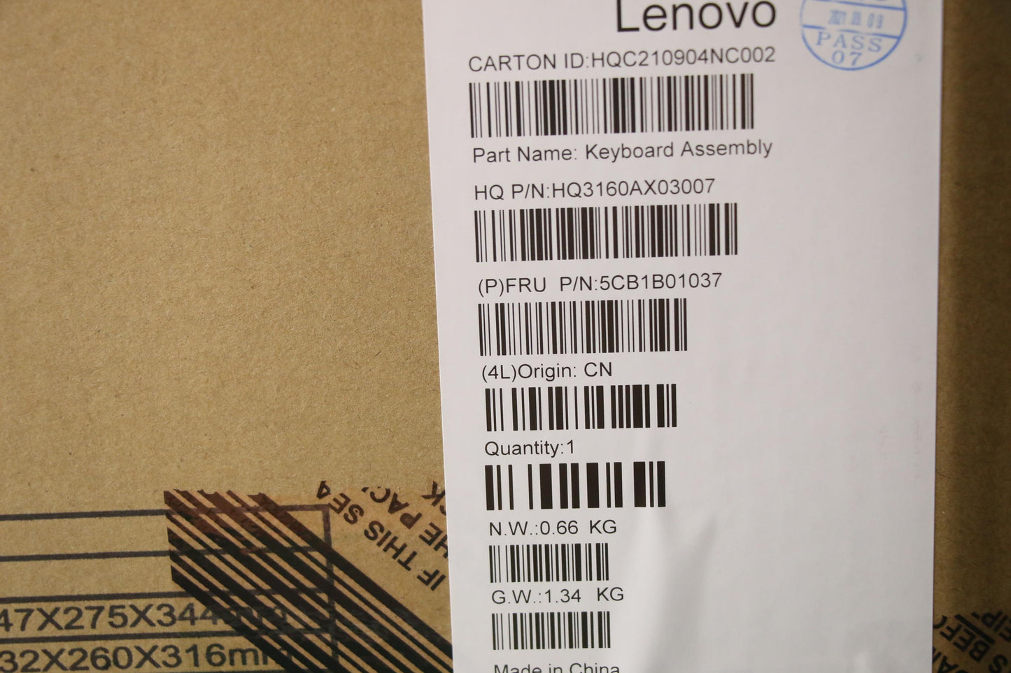 Lenovo Cover Upper Case Asm_Thai H 82 - 5CB1B01037