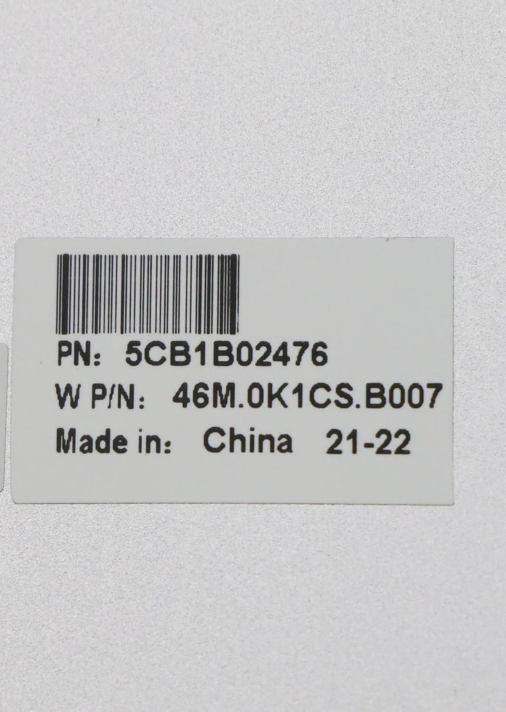 Lenovo LCD Cover Assembly, Platinum Grey, UHD - 5CB1B02476