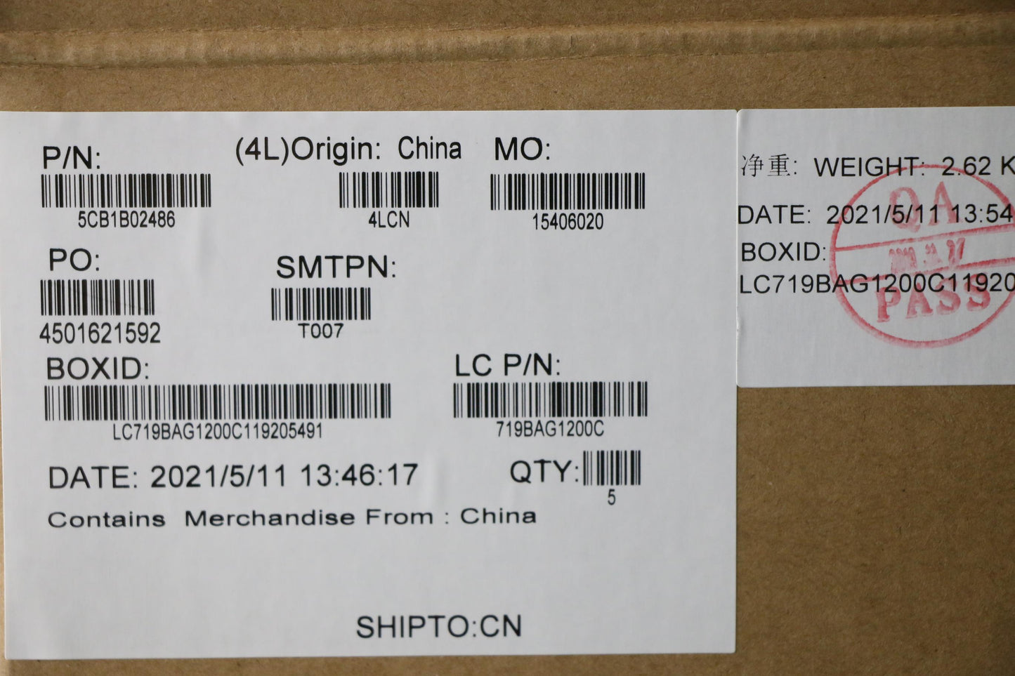 Lenovo Cover Upper Case Asm_Brl L 82D - 5CB1B02486