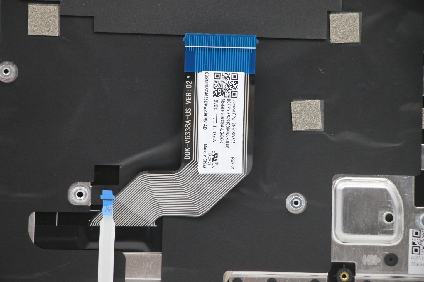 Lenovo C-Cover with Keyboard, USA English, Non-Backlight - 5CB1B02531