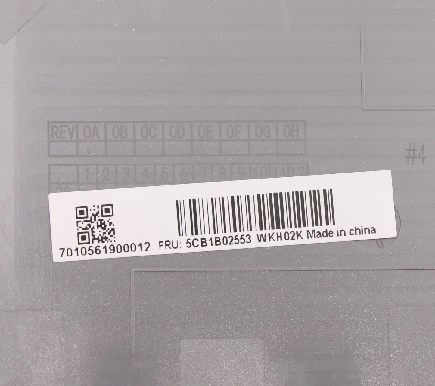 Lenovo Cover Upper Case Asm_Euro Eng - 5CB1B02553