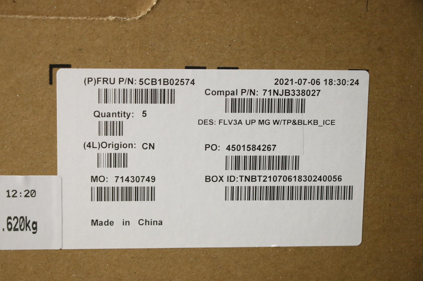 Lenovo Cover Upper Case Asm_Ild C 20V - 5CB1B02574