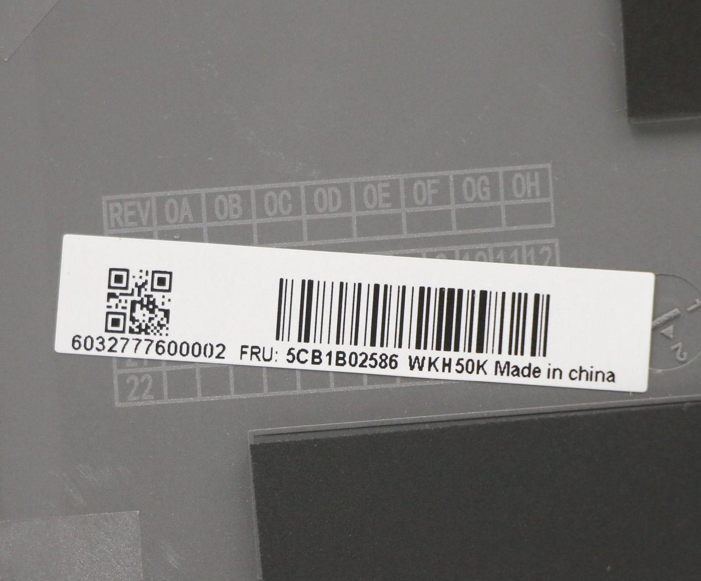 Lenovo Cover Upper Case Asm_Kor C 20V - 5CB1B02586
