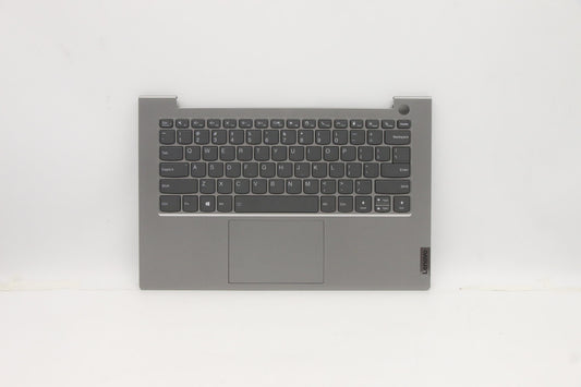 Lenovo C-Cover Assembly with Keyboard, USA English Layout, Mineral Grey, Backlit - 5CB1B02614
