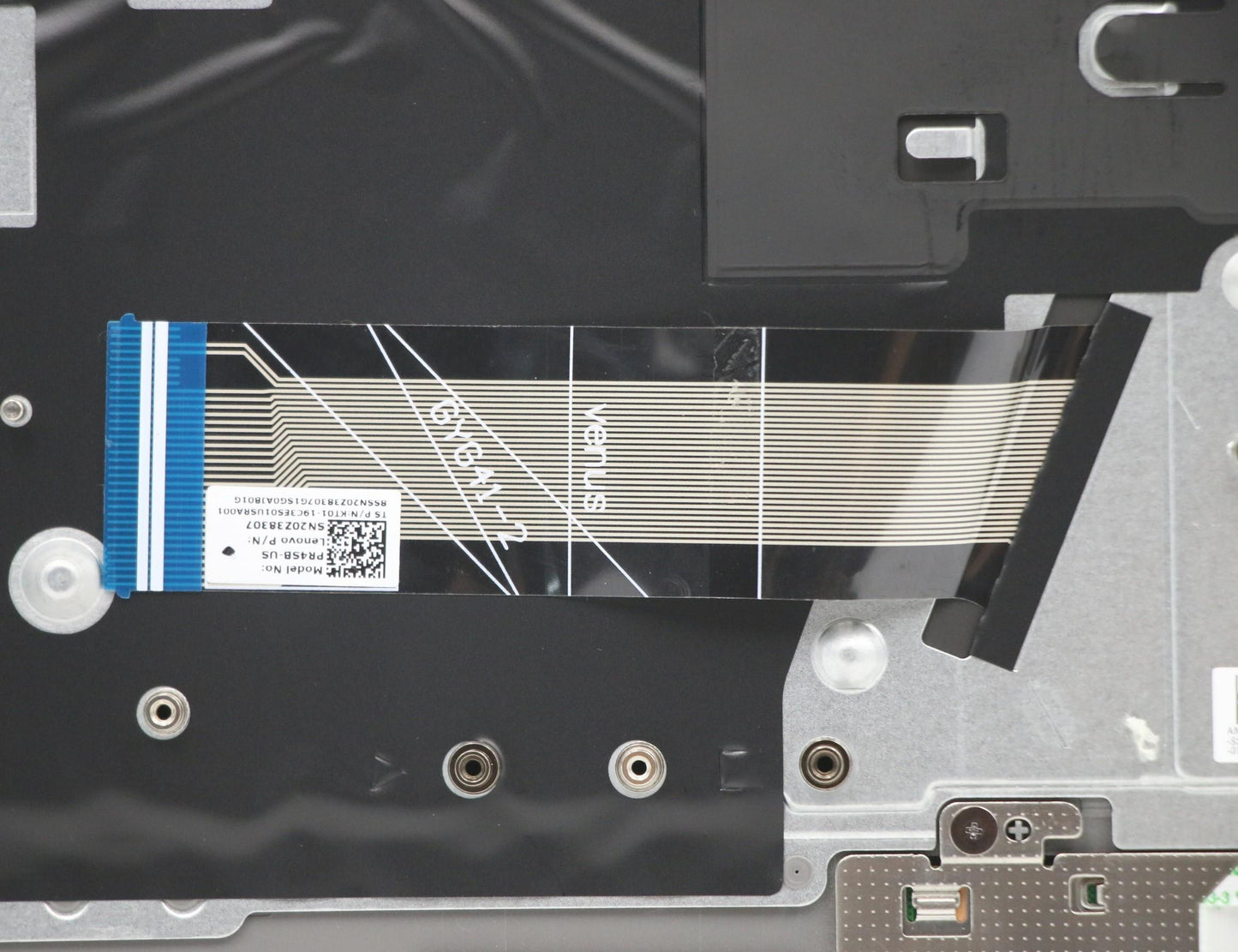 Lenovo C-Cover Assembly with Keyboard, USA English Layout, Mineral Grey, Backlit - 5CB1B02614