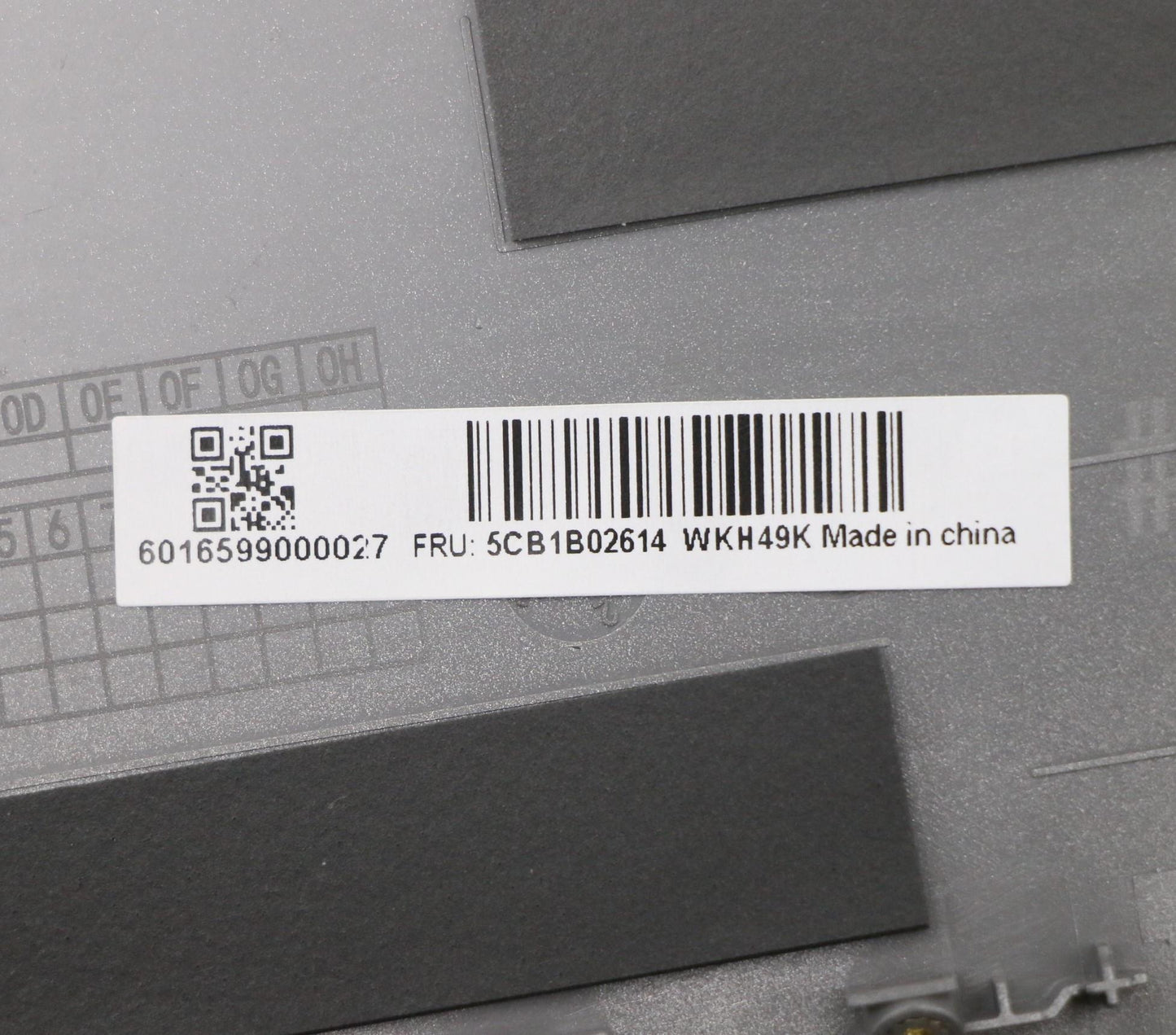 Lenovo C-Cover Assembly with Keyboard, USA English Layout, Mineral Grey, Backlit - 5CB1B02614