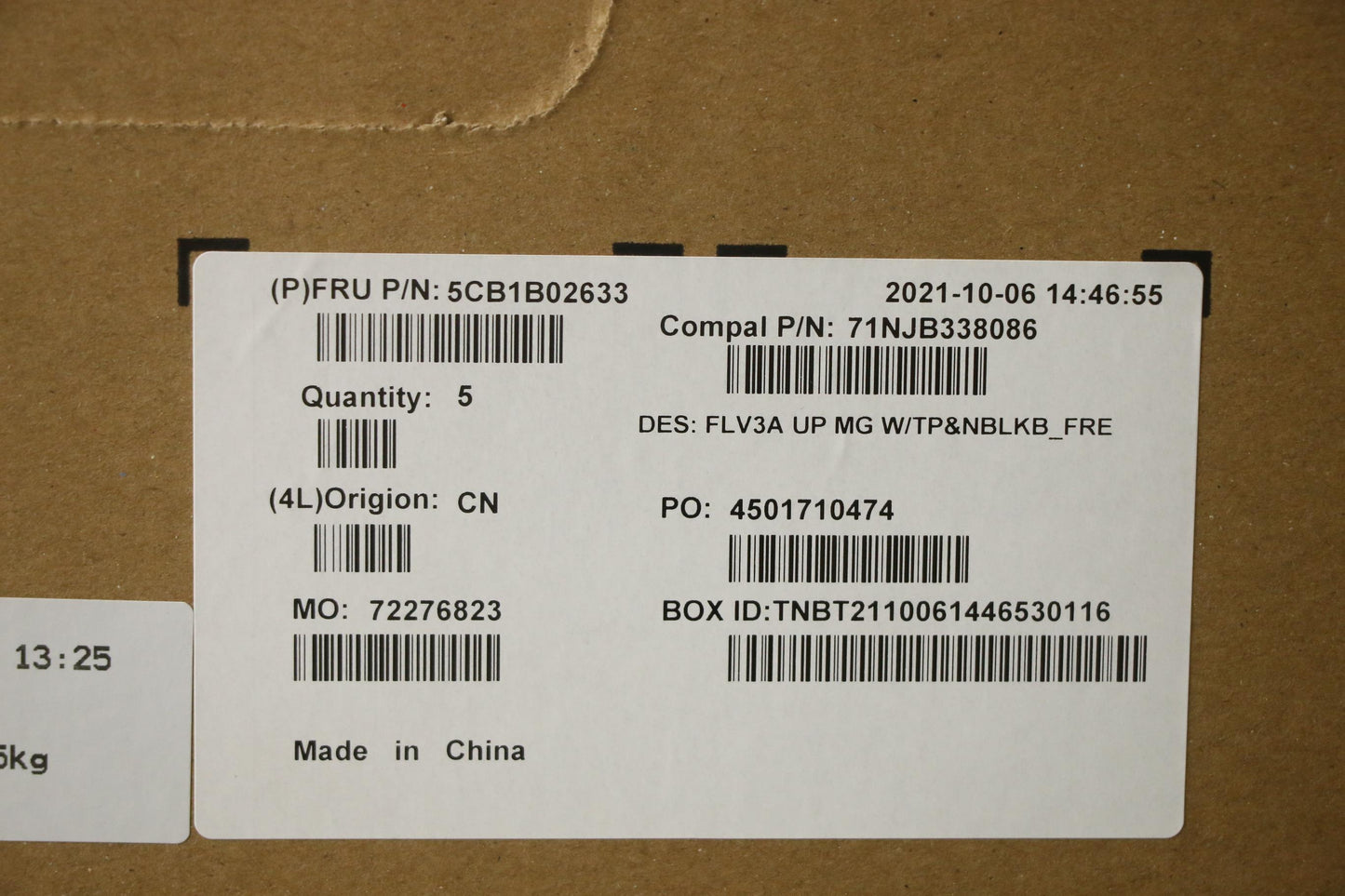 Lenovo Cover Upper Case Asm_Fra C 20V - 5CB1B02633
