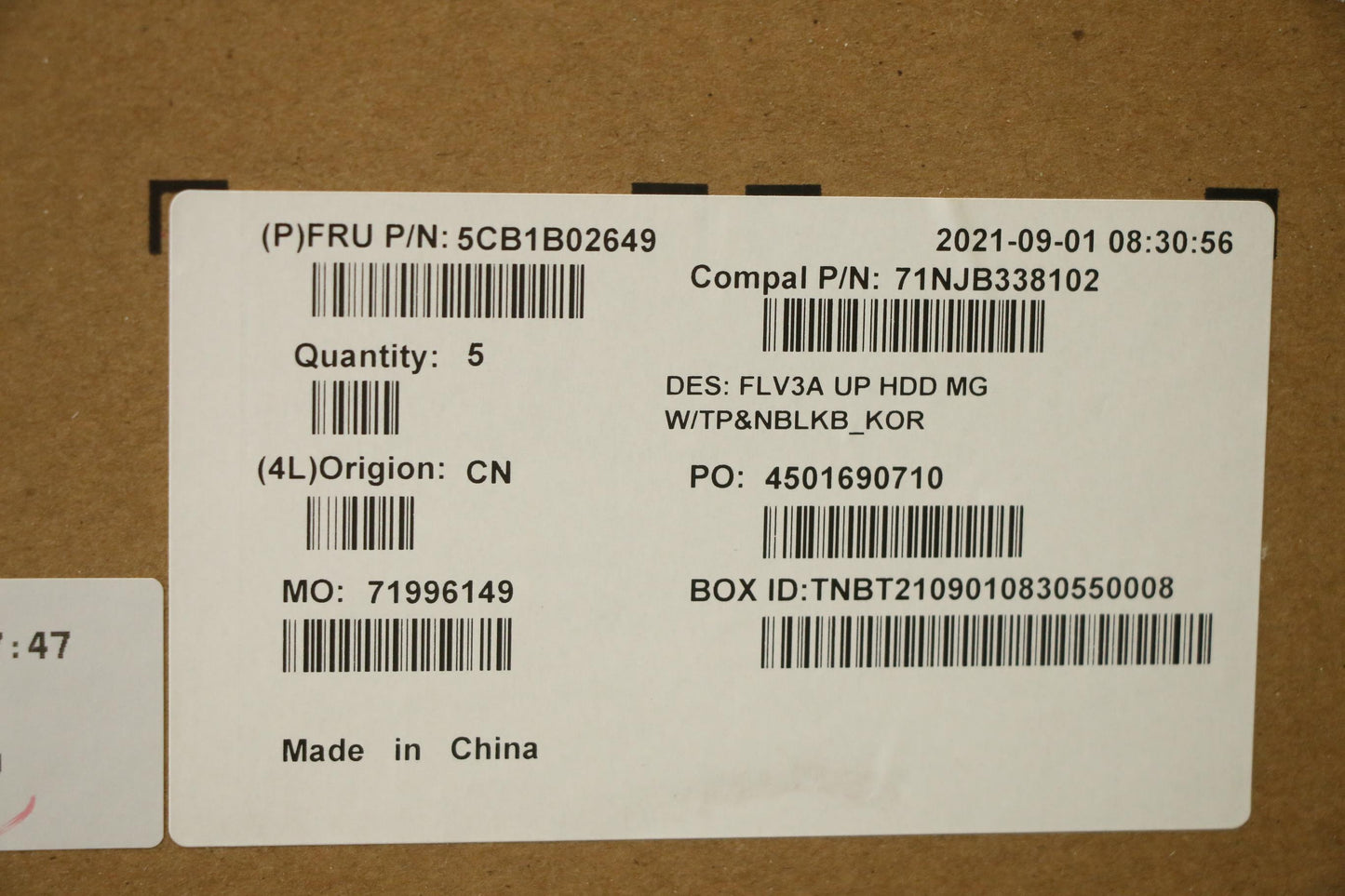 Lenovo Cover Upper Case Asm_Kor C 20V - 5CB1B02649