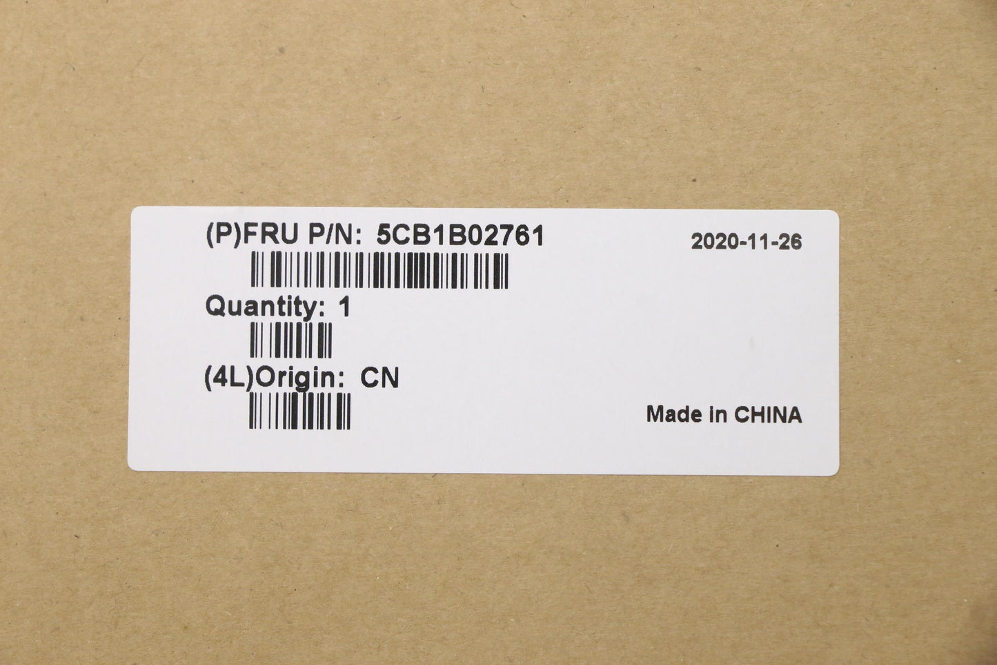 Lenovo LCD Cover, with 1M Camera and Sponge - 5CB1B02761