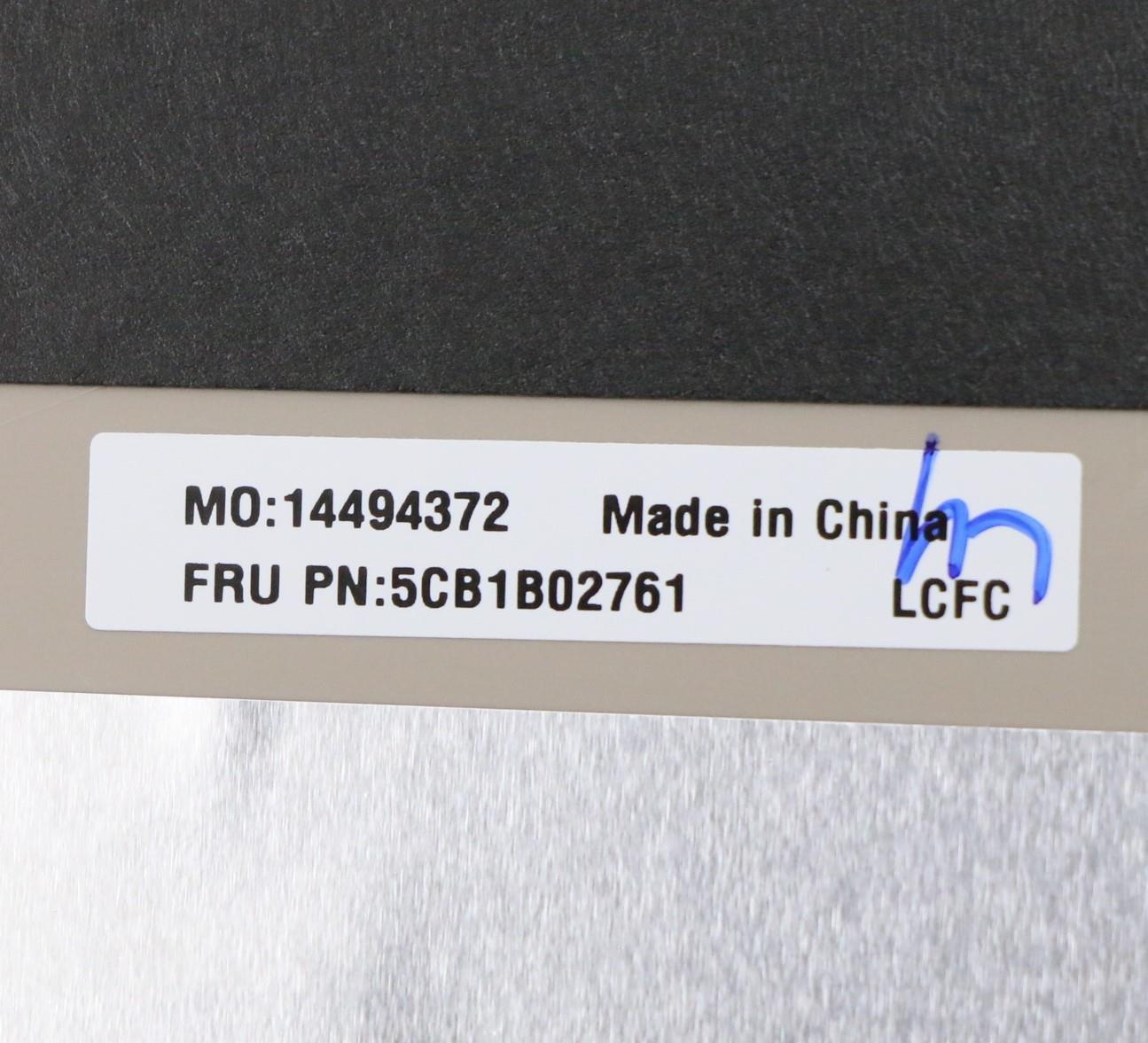 Lenovo LCD Cover, with 1M Camera and Sponge - 5CB1B02761