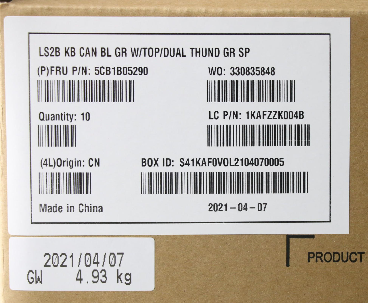 Lenovo Cover Upper Case Asm_Cf-E Q82A - 5CB1B05290