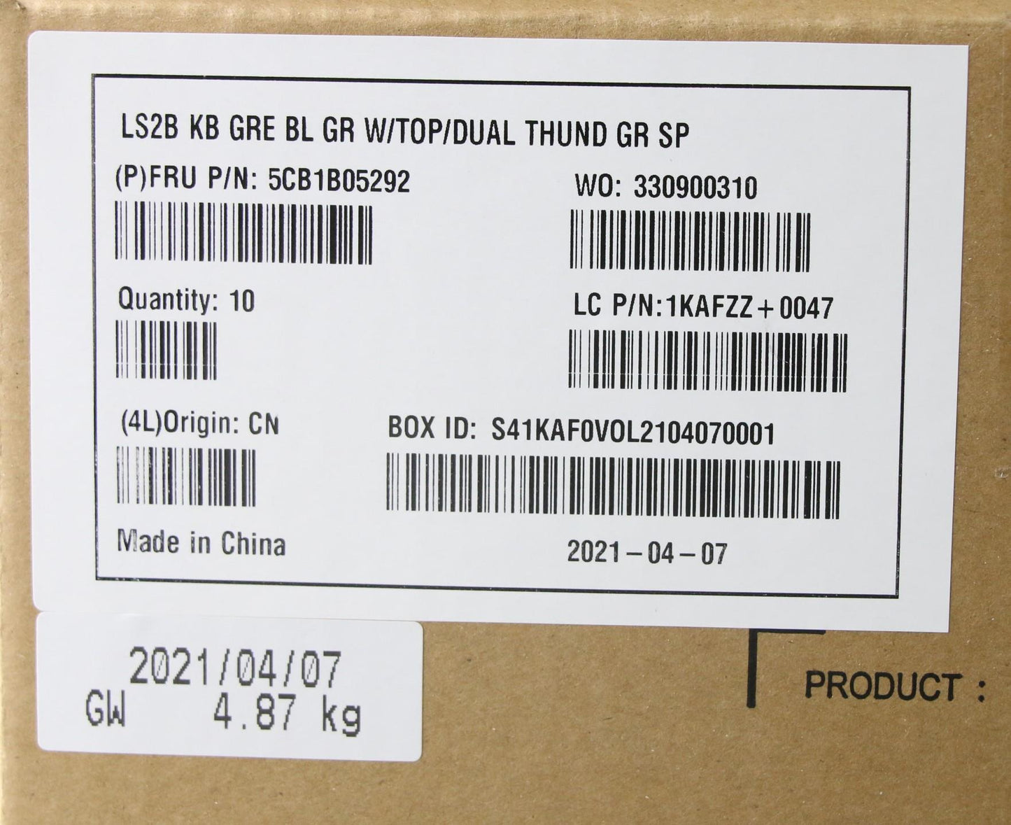 Lenovo Cover Upper Case Asm_Gk Q82A3 - 5CB1B05292