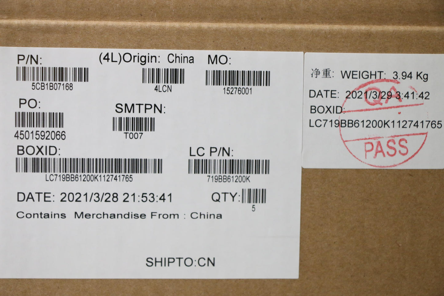 Lenovo Cover Upper Case Asm_Ild L20V3 - 5CB1B07168