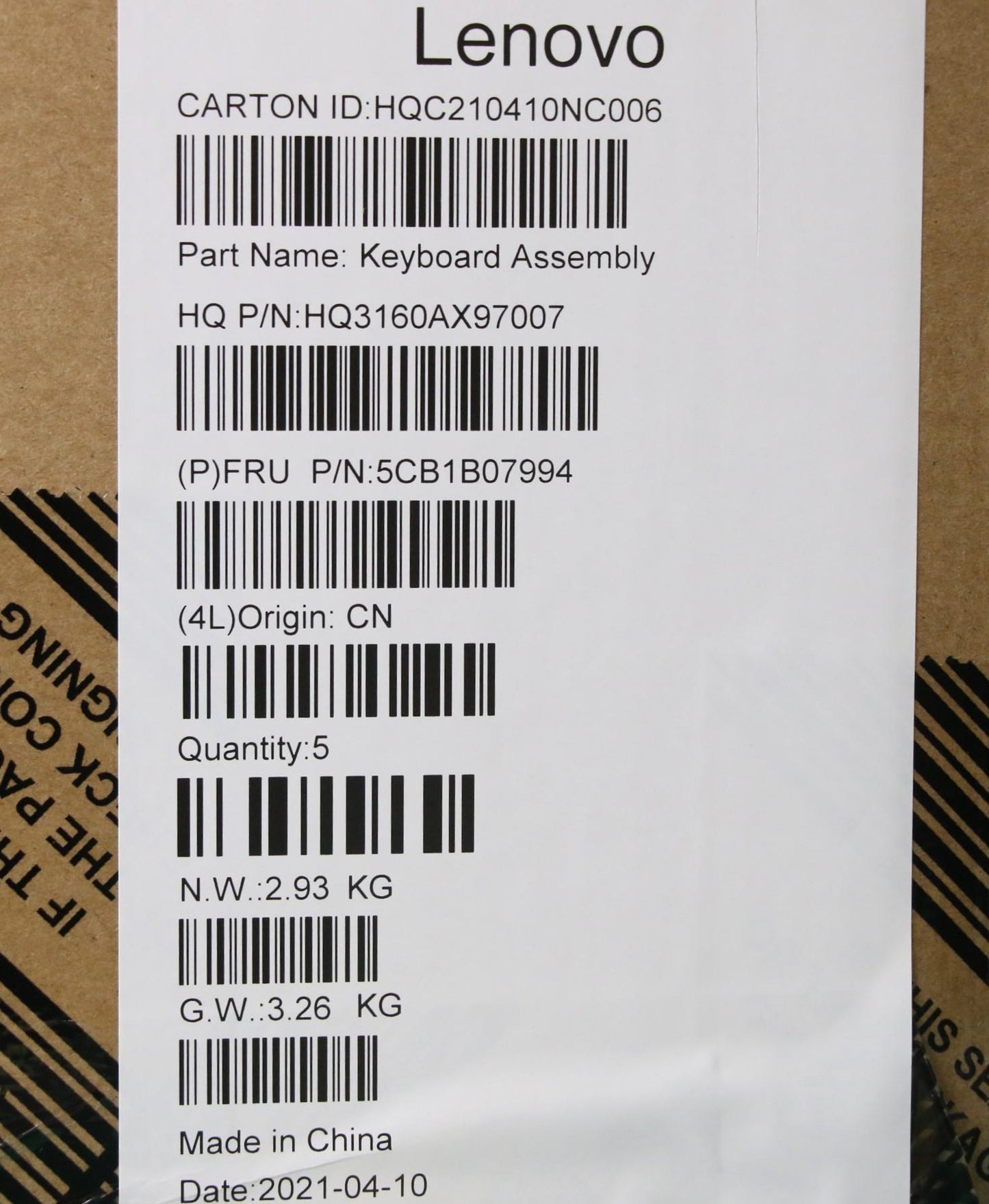 Lenovo Cover Upper Case Asm_Fra H 82E - 5CB1B07994