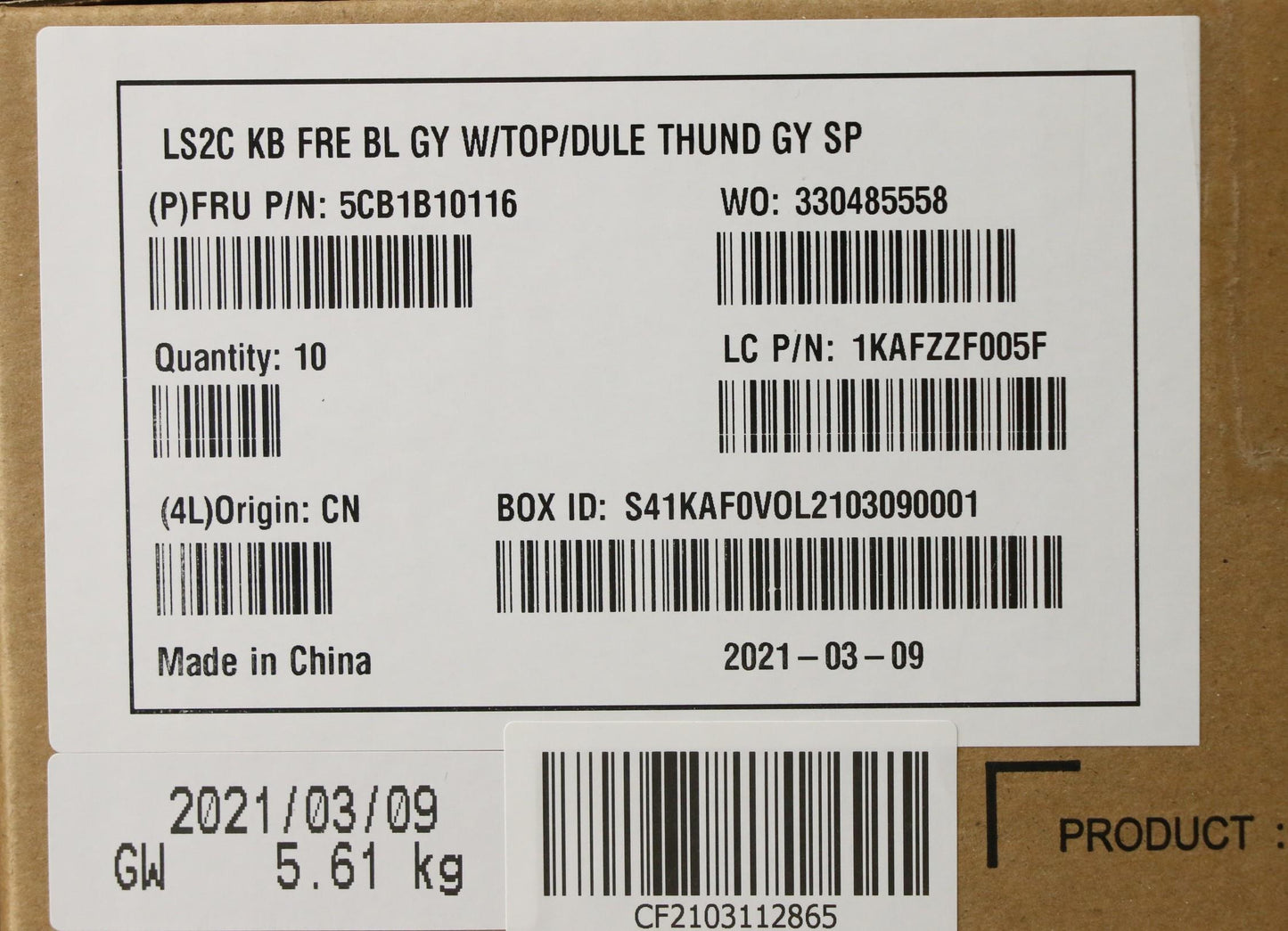 Lenovo Cover Upper Case Asm_Fr Q82Ac - 5CB1B10116