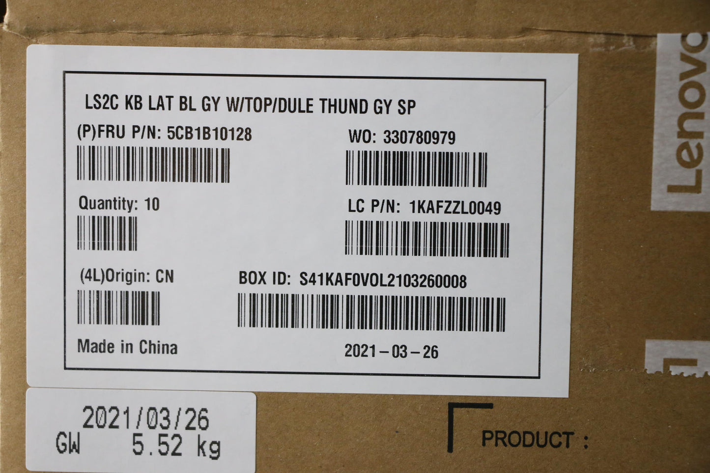 Lenovo Cover Upper Case Asm_La Q82Ac - 5CB1B10128
