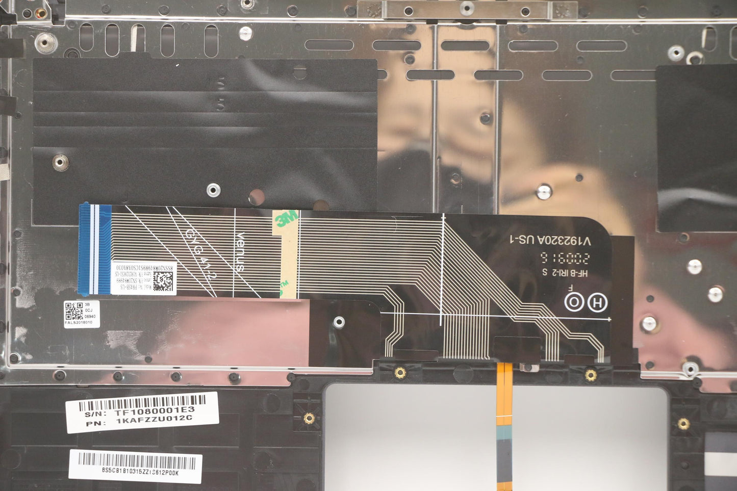 Lenovo C-Cover with Keyboard, USA English Layout, Grey, Backlit - 5CB1B10315