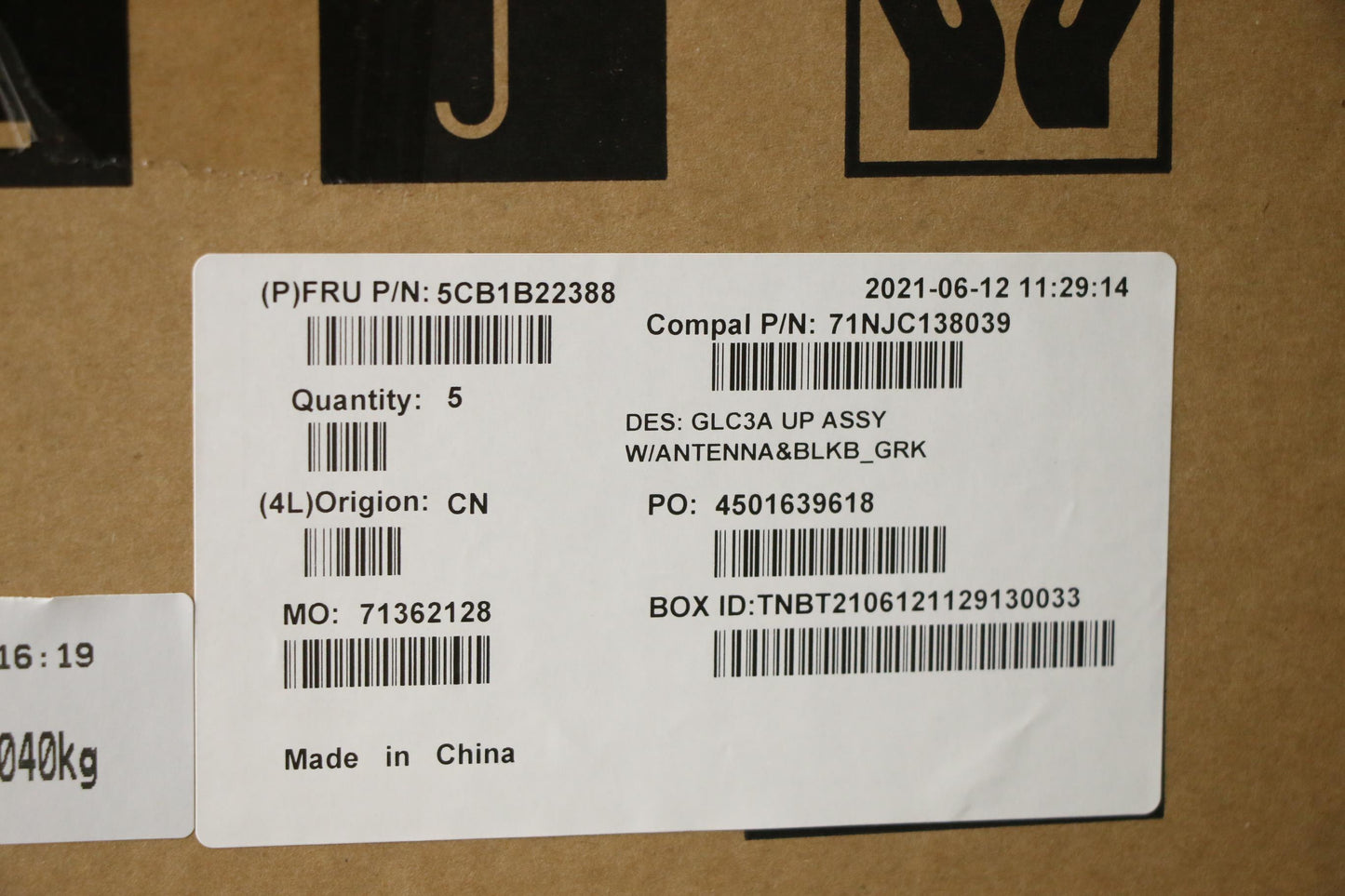 Lenovo Cover Upper Case Asm_Gre C 82F - 5CB1B22388