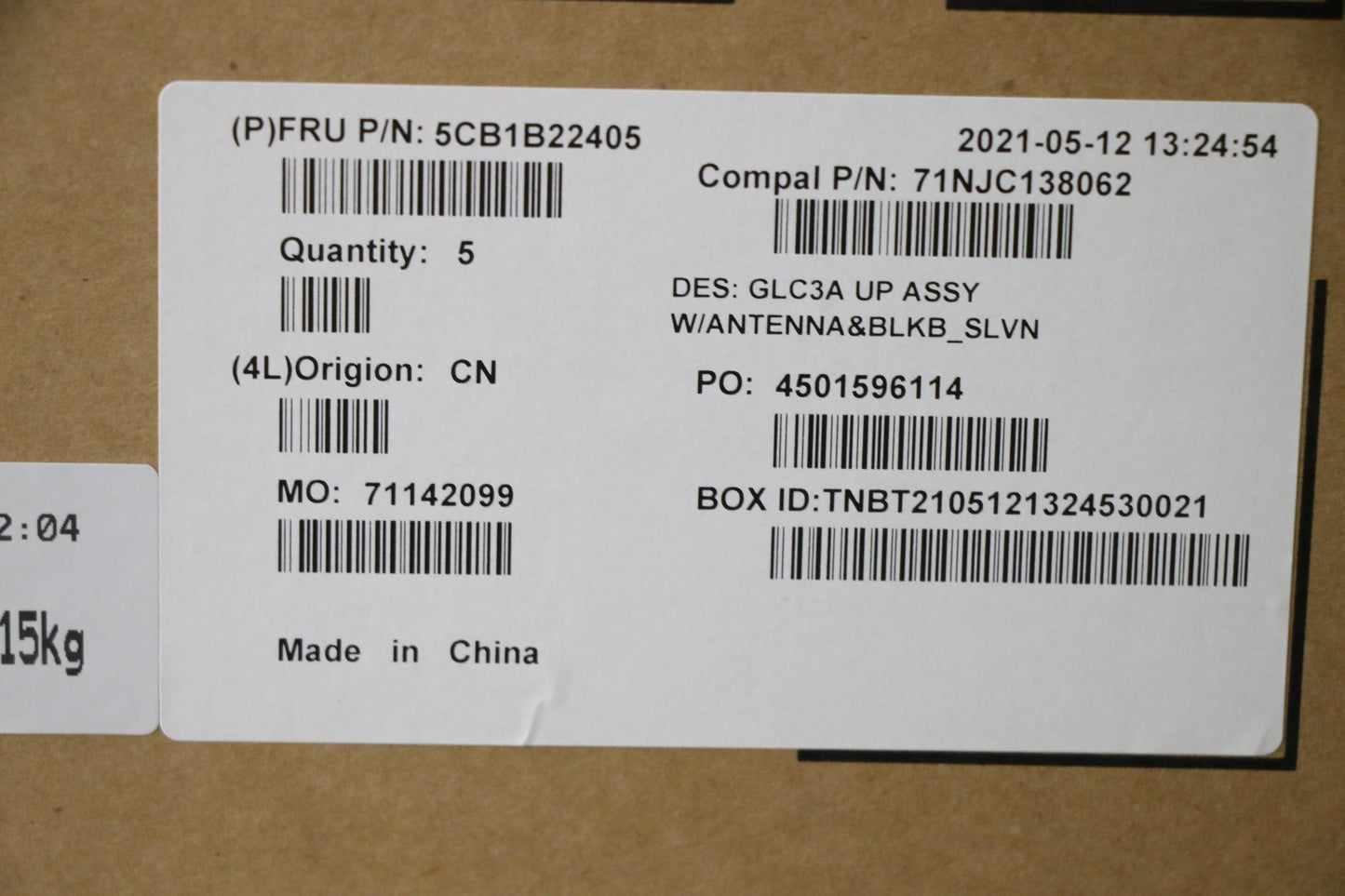 Lenovo Cover Upper Case Asm_Slv C 82F - 5CB1B22405