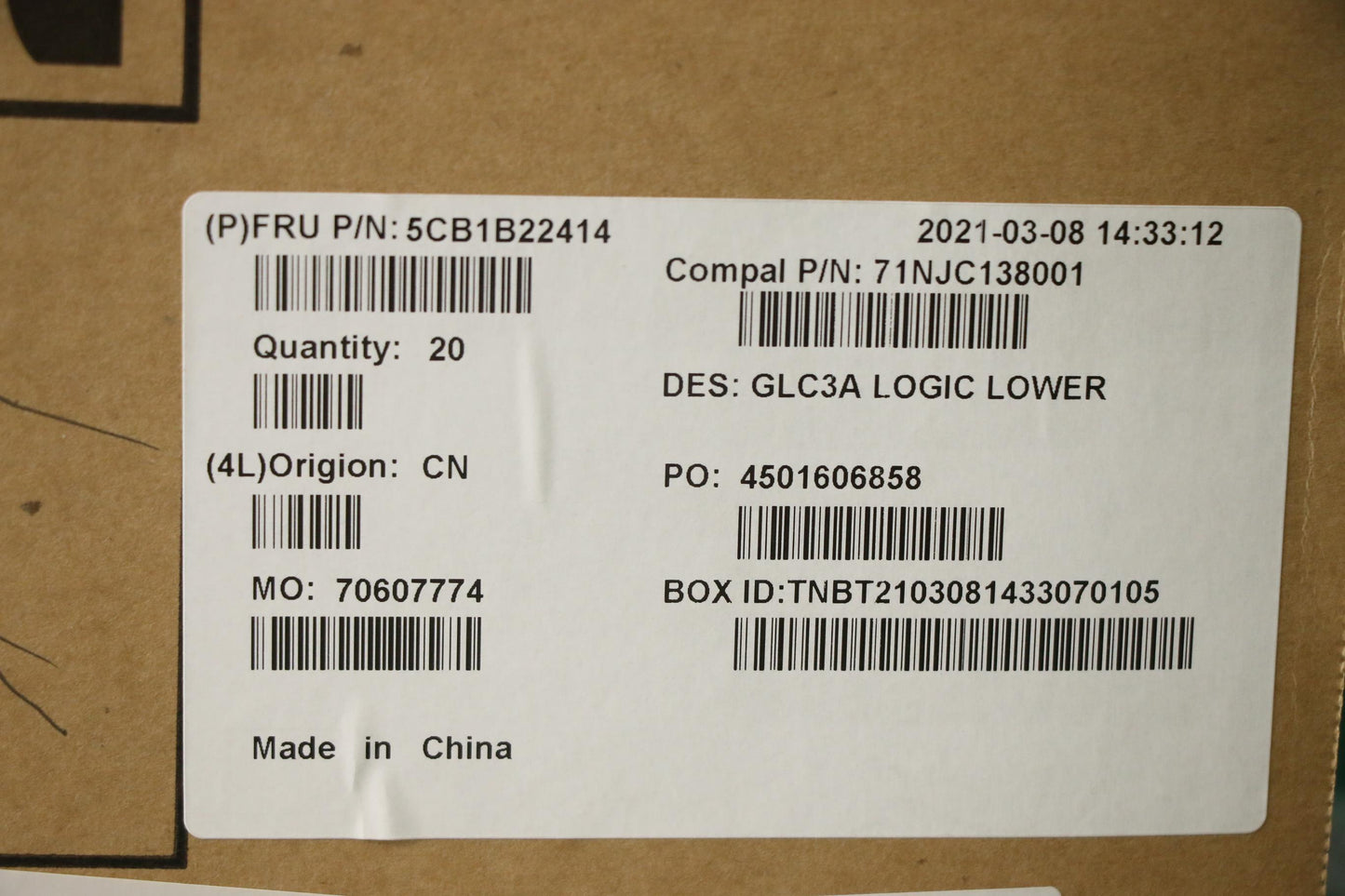 Lenovo Cover Lower Case C 82Fn - 5CB1B22414