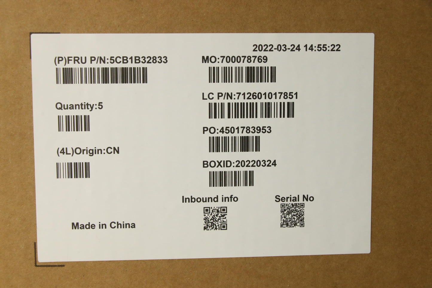 Lenovo Cover Upper Case Asm_Eng Wt 82 - 5CB1B32833