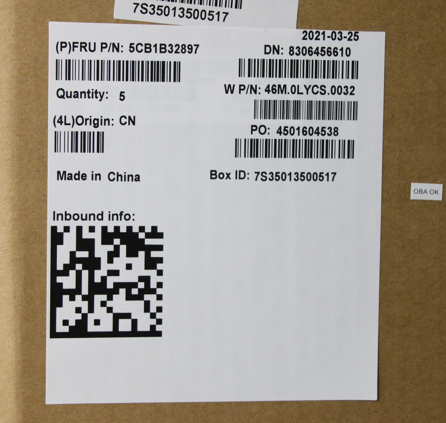 Lenovo Cover Upper Case Asm_Tc W 20Va - 5CB1B32897