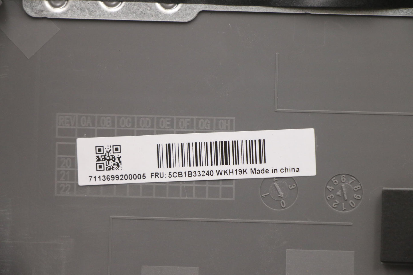 Lenovo Cover Upper Case Asm_Fra C 20V - 5CB1B33240