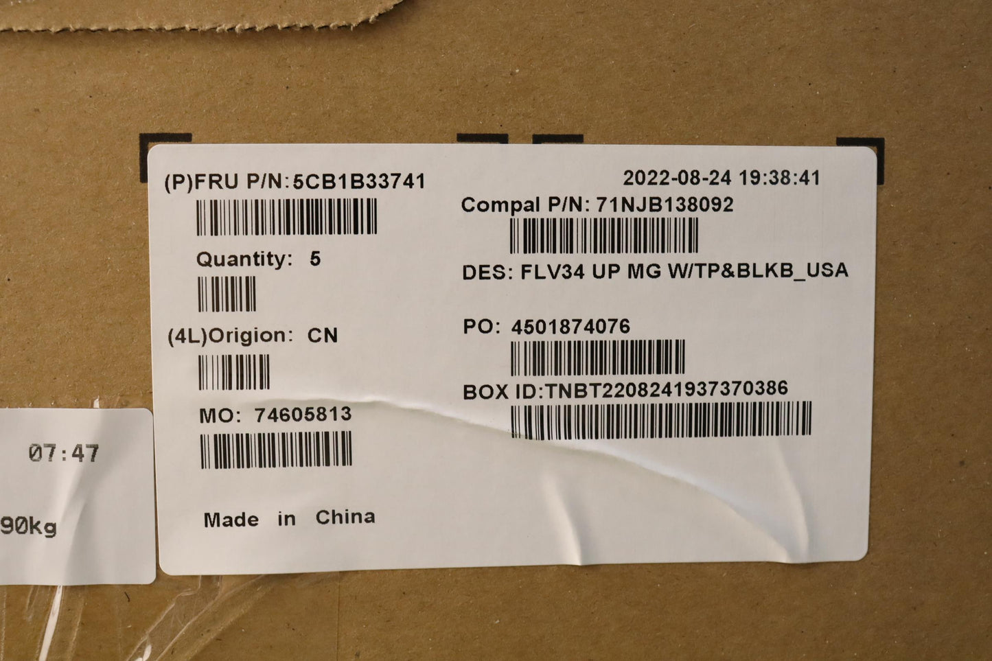 Lenovo Cover Upper Case Asm_Usa Eng C - 5CB1B33741