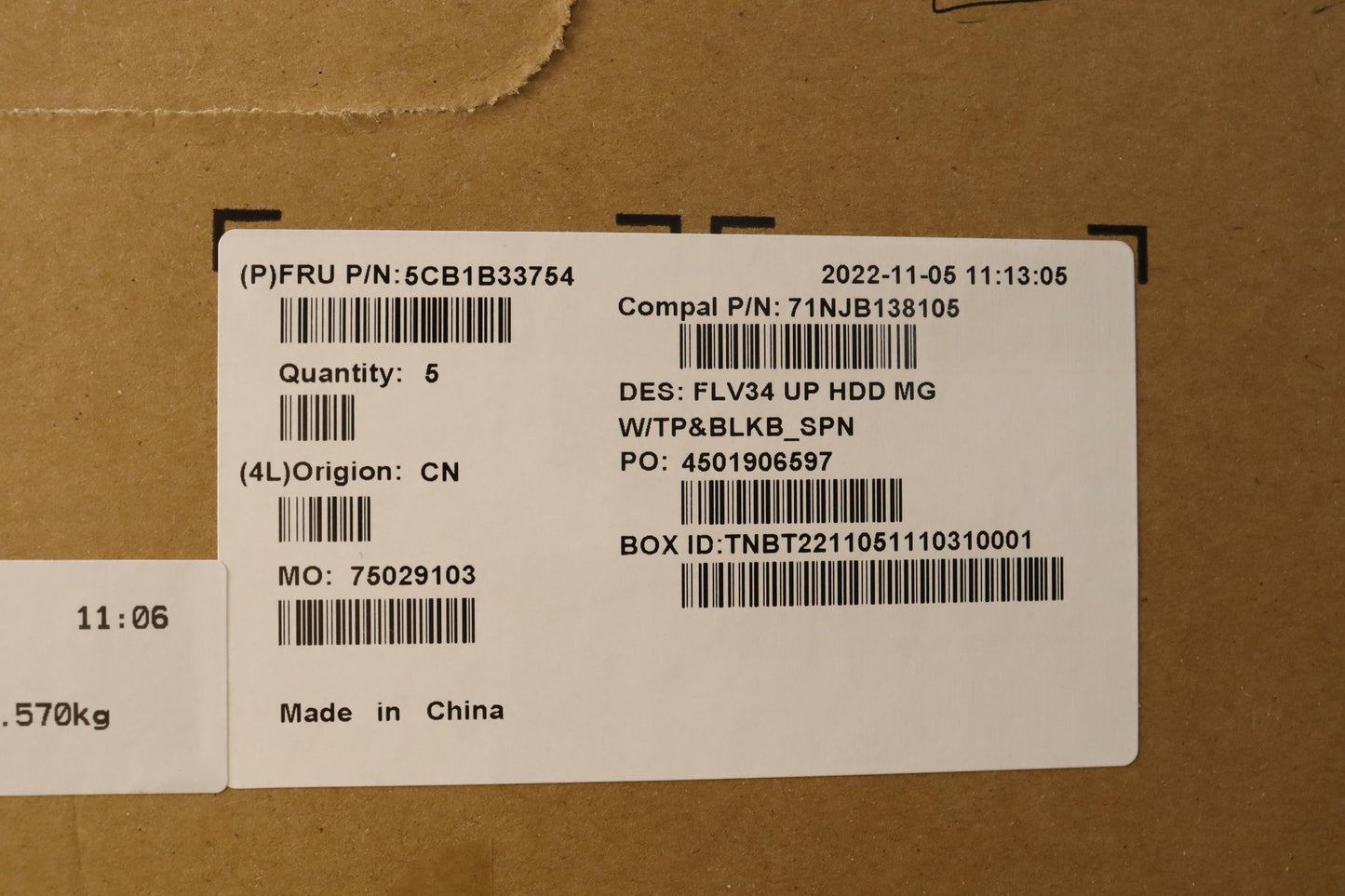 Lenovo Cover Upper Case Asm_Spa C 20V - 5CB1B33754