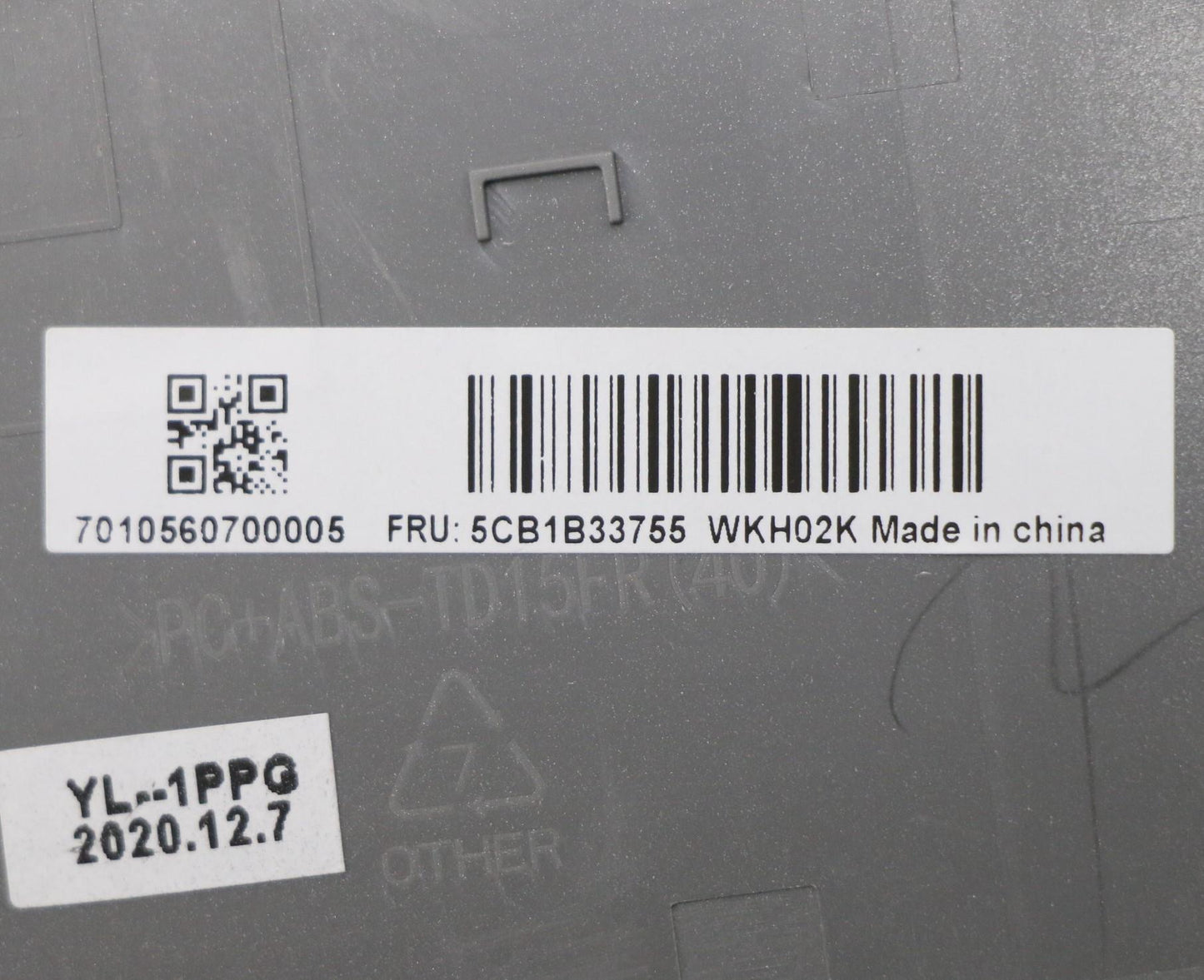 Lenovo Cover Upper Case Asm_Tur C 20V - 5CB1B33755