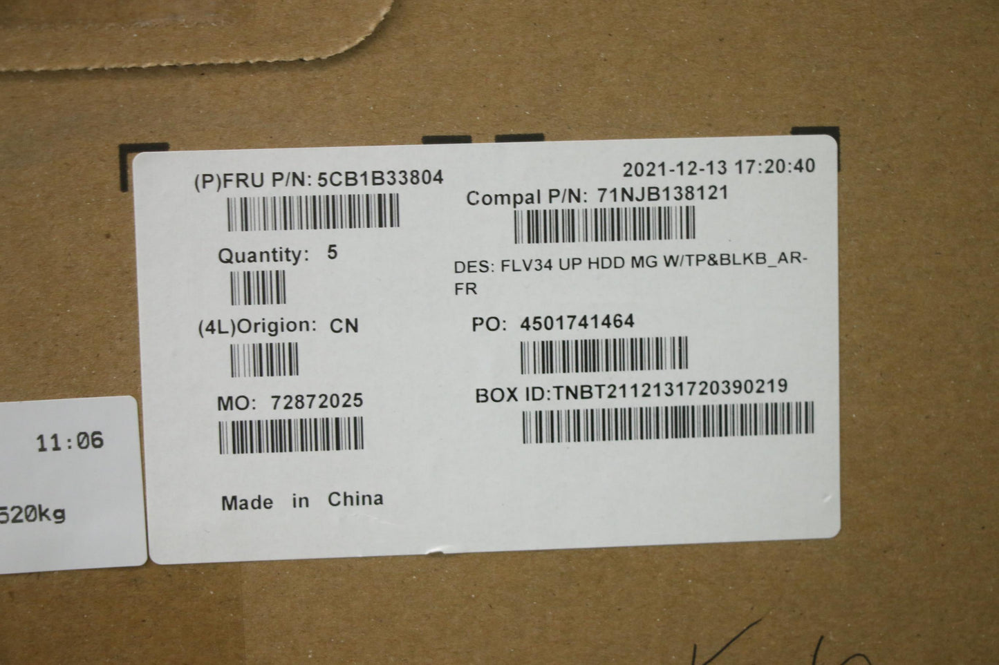 Lenovo Cover Uppercase Asm_Fra/Ara C2 - 5CB1B33804