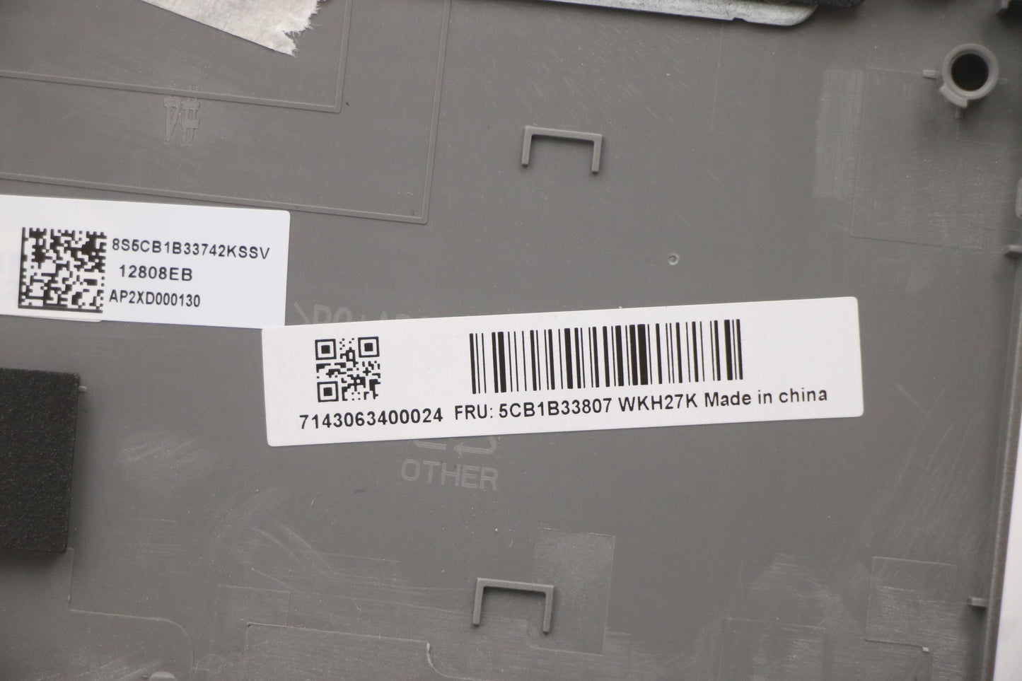 Lenovo C-Cover with Keyboard, USA English, Mineral Grey, Backlight - 5CB1B33807