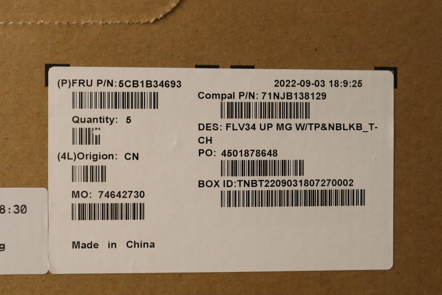Lenovo Cover Upper Case Asm_Tc C 20Vd - 5CB1B34693