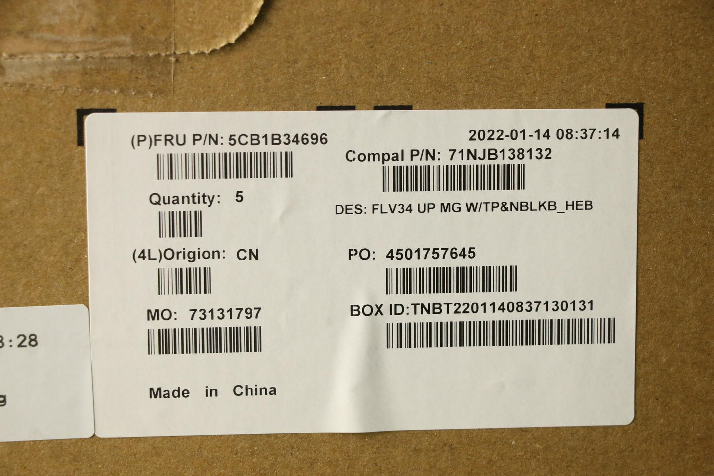 Lenovo Cover Upper Case Asm_Hbw C 20V - 5CB1B34696