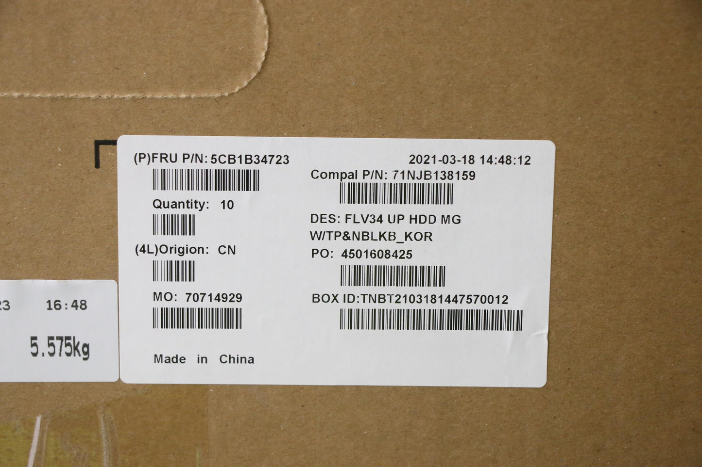 Lenovo Cover Upper Case Asm_Kor C 20V - 5CB1B34723