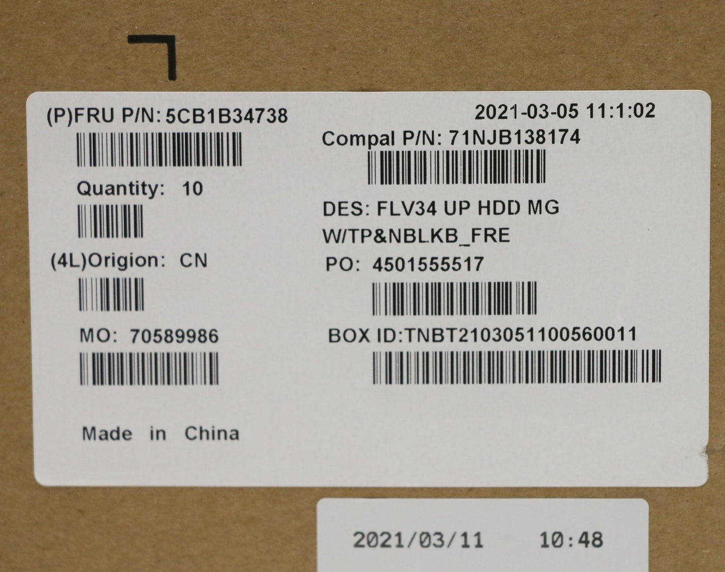Lenovo Cover Upper Case Asm_Fra C 20V - 5CB1B34738
