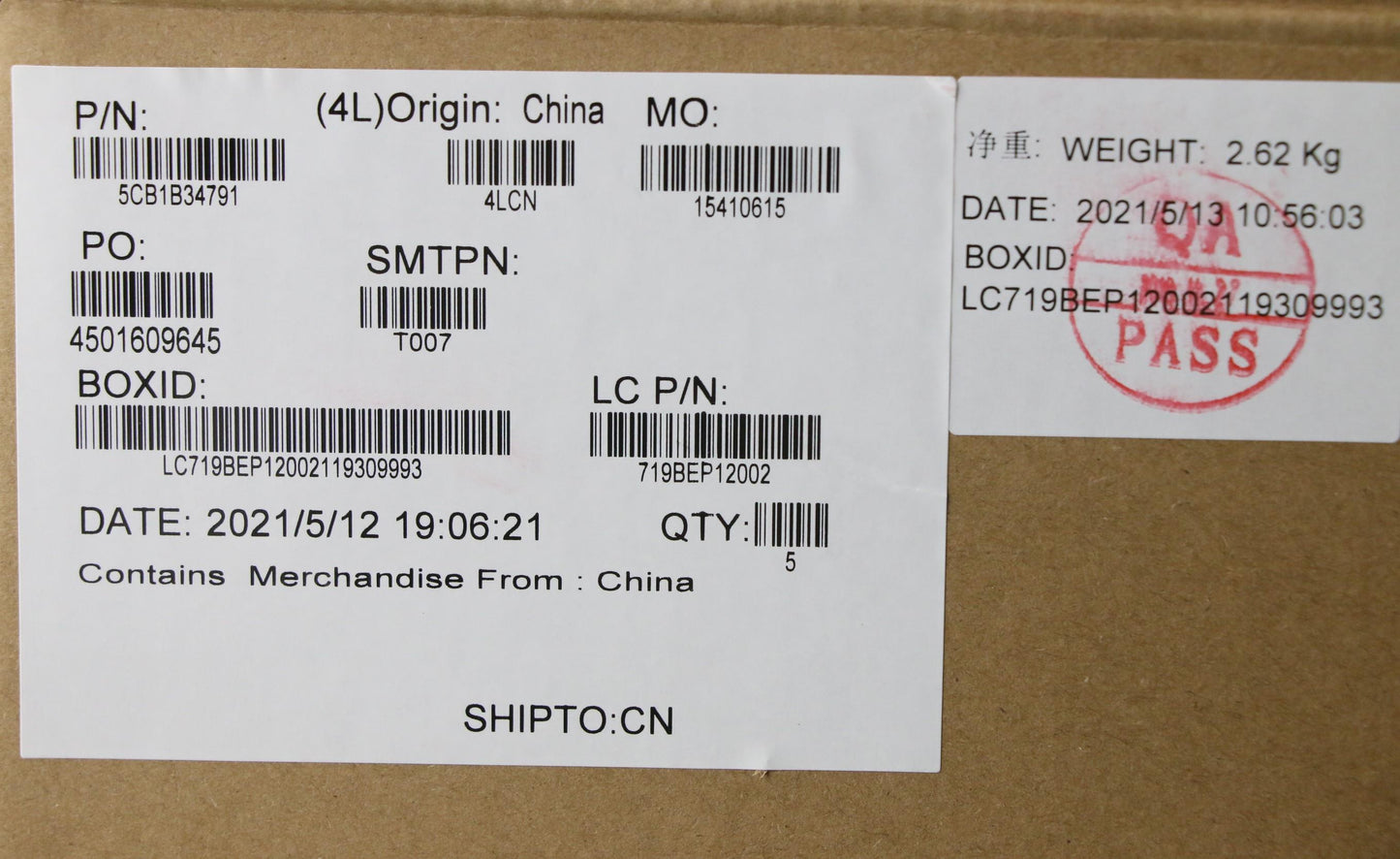 Lenovo Cover Upper Case Asm_Fra/Eng L - 5CB1B34791