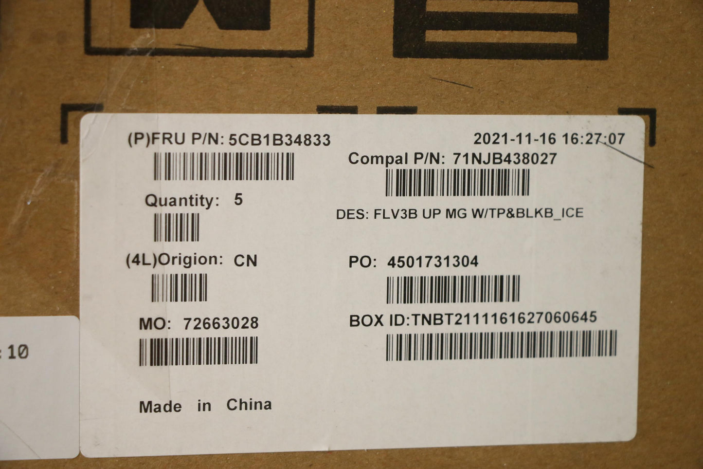 Lenovo Cover Uppercaseasm_Ild C20Vg M - 5CB1B34833