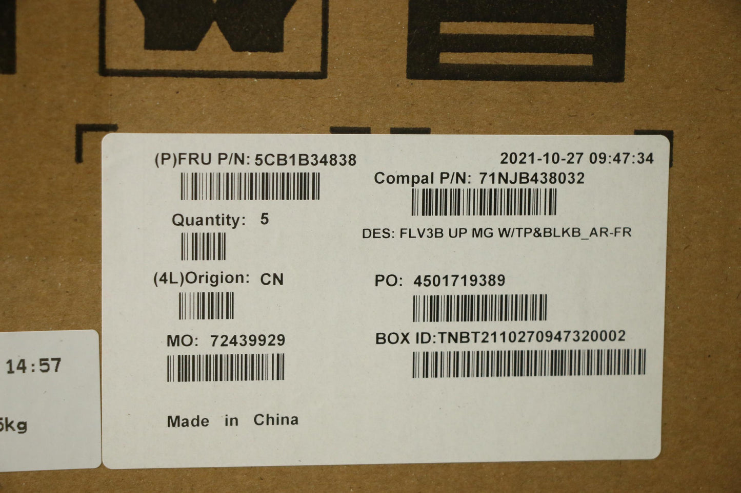 Lenovo Cover Uppercaseasm_Fra/Ara C20 - 5CB1B34838