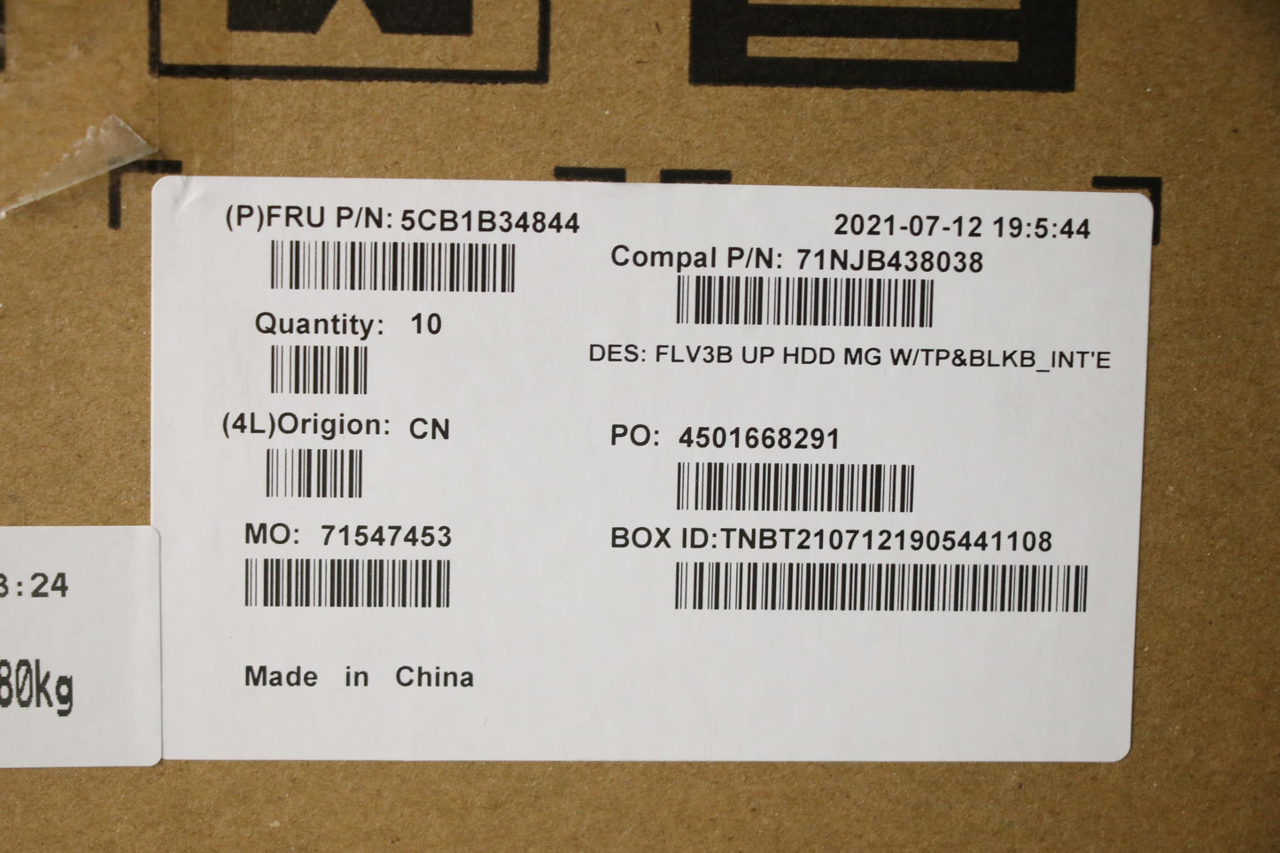 Lenovo Cover Uppercaseasm_Euro Eng C2 - 5CB1B34844